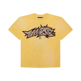 Hell Star Yellow Crack Print Tee